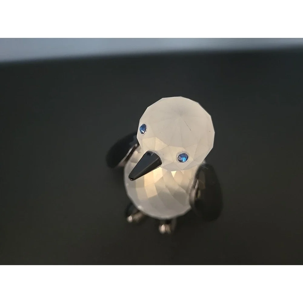 Simon Designs‎ Crystal Frosted Winter Penguin Paperweight Figurine 4